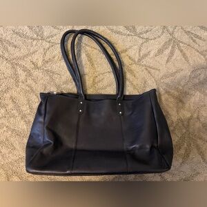 Huge leather tote